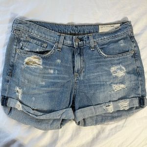 Rag and bone boyfriend denim shorts